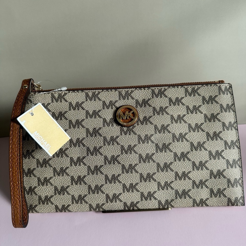 Michael Kors Monogrammed Wristlet - Picture 2 of 8